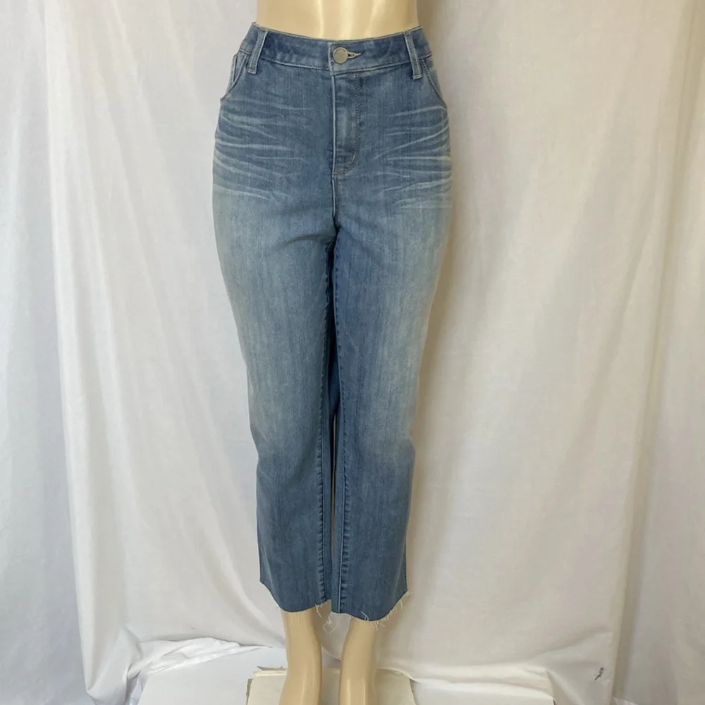 WIT & WISDOM Jeans Women’s Tummy Control Size 18W Raw Hem Ankle Skinny NWOT_3